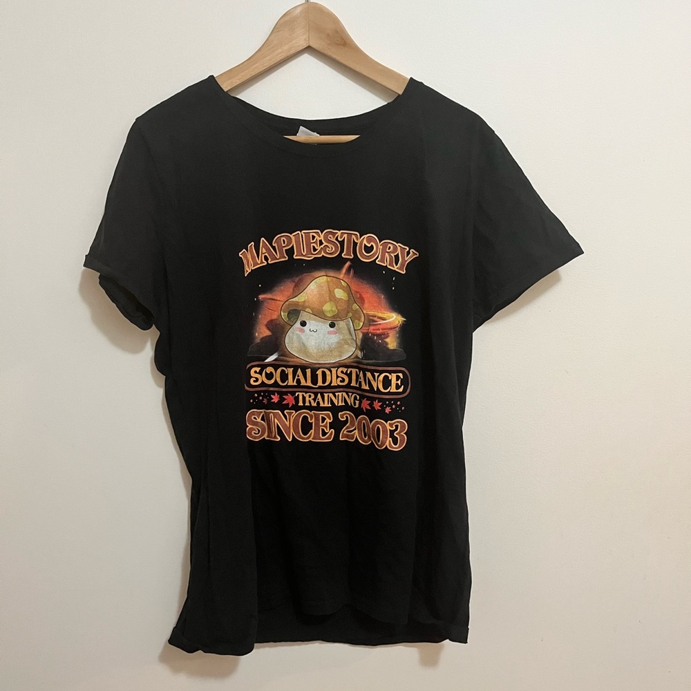 Maple Story Social Distance Graphic Tee